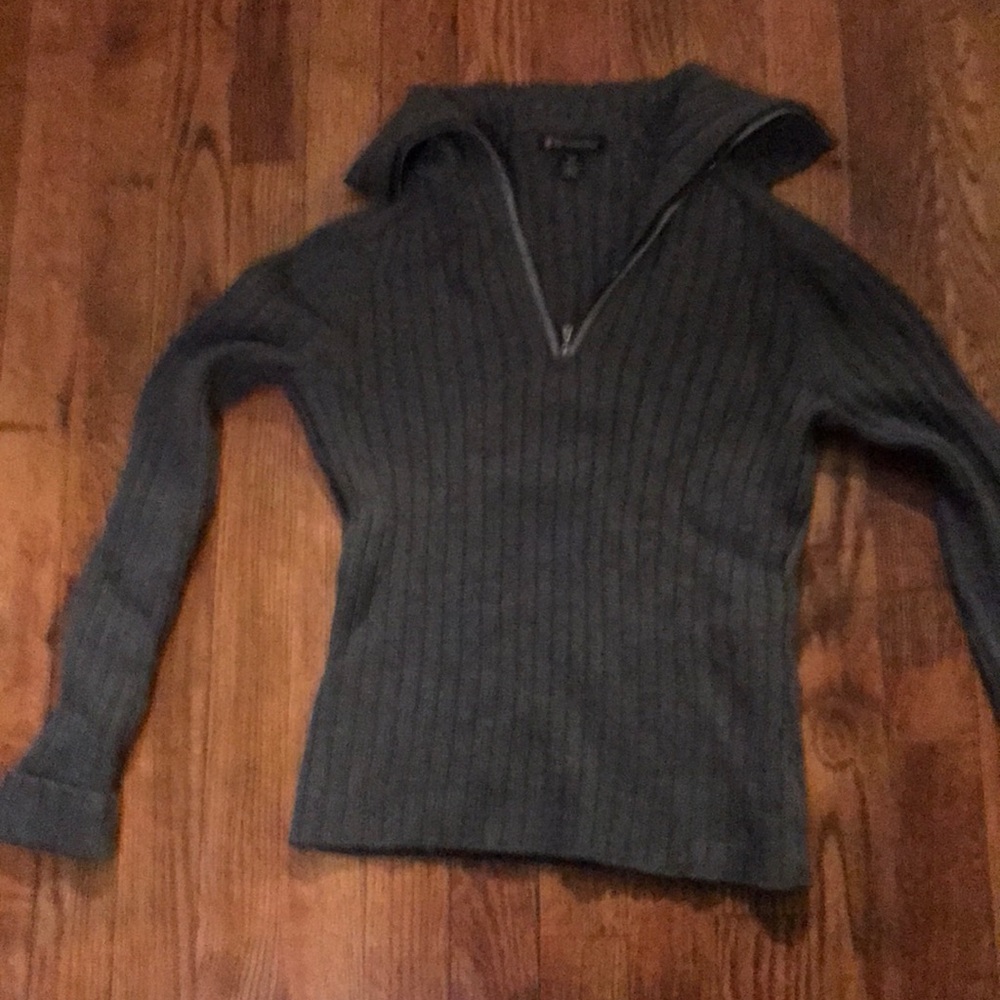 A beautiful swiss ribbed sweater